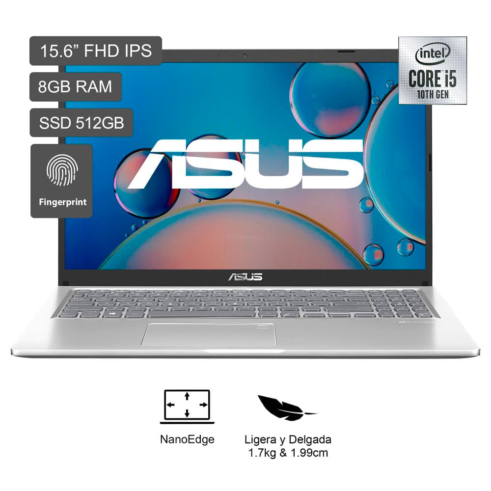 Compara asus laptop x515ja ej3899w intel core i5 1035g1 15 6 fhd
