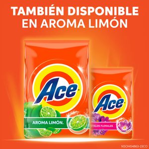 Detergente en Polvo ACE Aroma Floral Bolsa 750g