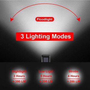 Luz LED / Linterna con Timbre /  Solar Recargable para Bicicleta - Scooter Color AZUL