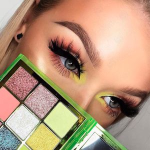 Set de 10 brochas + Paleta de Sombras Neón 03