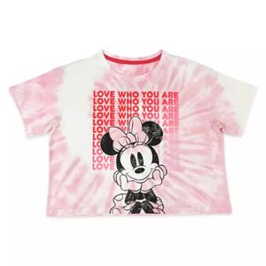 Polo Shop Disney Tie-Dye Rosa con Diseño de Minnie Mouse 100% Algodón para Niña
