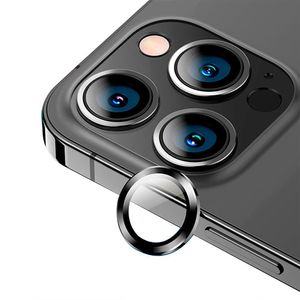 Lámina vidrio Lente de Cámara Usams US-BH790 para iPhone 13 Pro Negro  (3 Cámaras)
