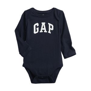 Body Baby Gap Con Logo 100% Algodón Manga Larga para Bebé