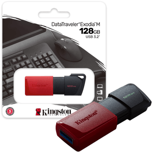 Memoria Usb Kingston 128gb Exodia M Retractil