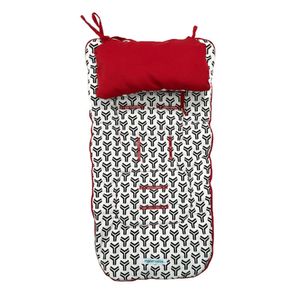 Colchoneta Para Coche Maternelle Rojo Rayas