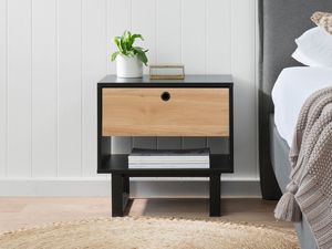Velador Contemporáneo Maravi Negro 50 cm