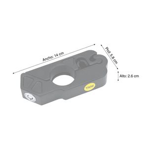 Candado para moto negro/gris Yale
