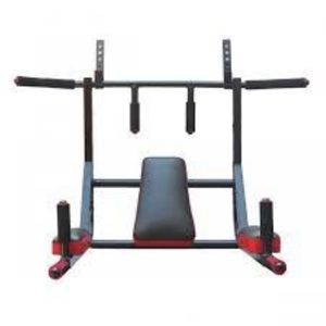 Barra Dominada con Saco de Boxeo de 150 CM. con Guantes y Cadena