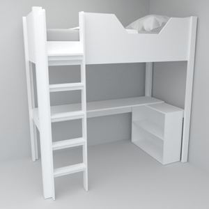 Cama Camarote Funcional 1.5 Plazas DMuebles Estocolmo