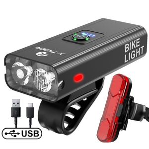 Set Luces Ciclismo X-Tiger QD0202 1200 Lúmenes