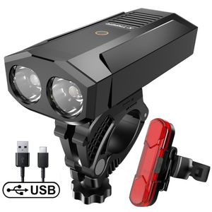 Set Luces Ciclismo X-Tiger QD1101 1800 Lúmenes