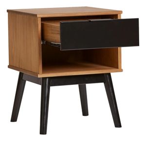 Velador Contemporáneo Couto 52cm Marrón-Negro