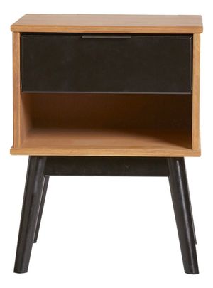 Velador Contemporáneo Couto 52cm Marrón-Negro
