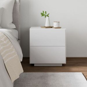 Velador Contemporáneo Zizur Blanco 61cm