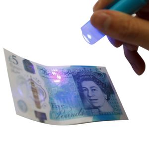 Plumón detector de billetes Zecur Tahg NX-796 con luz UV, azul