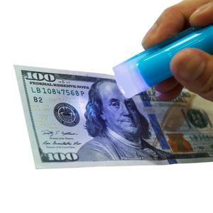Plumón detector de billetes Zecur Tahg NX-796 con luz UV, azul