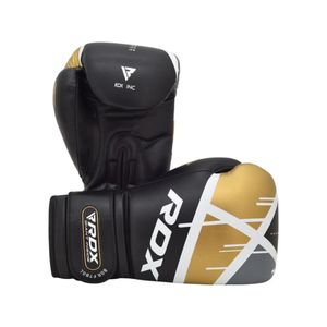 Guantes de Boxeo F7 RDX Negro/Dorado 12oz