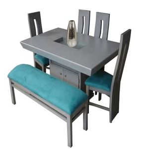 Comedor DMuebles Blue 4 Sillas con Banqueta