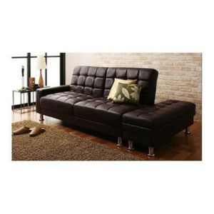 Sofa Cama DMuebles Asia 2 Cuerpos con Banqueta