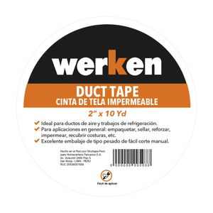 Cinta duct tape Werken 2" x 10 Yds