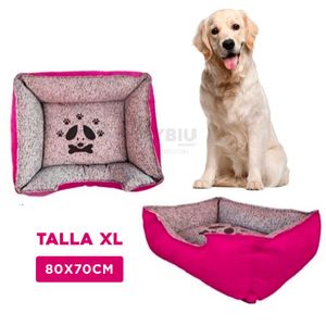Colchoneta Rectangular Gato Fucsia XL