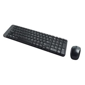 Combo Teclado Y Mouse Logitech Mk220 Wireless Usb Black