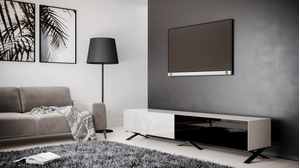 Mesa de Tv Contemporánea Bladesch Blanco-Negro 230 cm