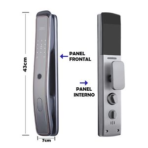 Cerradura Automática Push-Pull Inteligente WiFi DF08 Negro