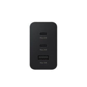 Samsung Cargador Power Adapter Trio 65W PD  - Negro