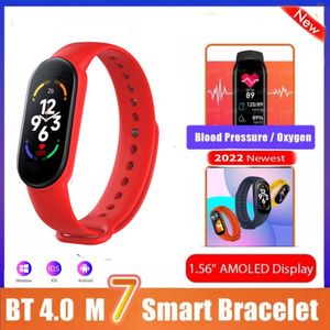 Smart Band M7 Pulsera Inteligente Rojo