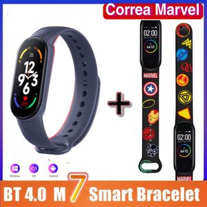 Smart Band M7 Pulsera Inteligente Azul + 1 Pulsera Avenger