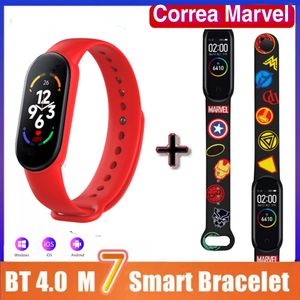 Smart Band M7 Pulsera Inteligente Rojo + 1 Pulsera Avenger