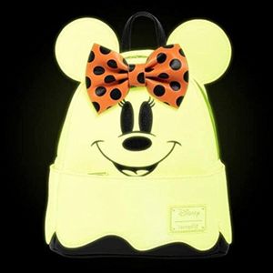 Mochila Pequeña Que Brilla En La Oscuridad Loungefly Disney Ghost Minnie