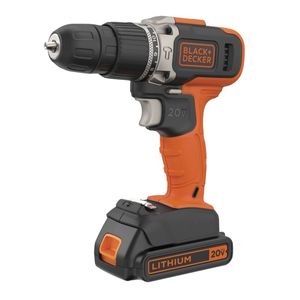Taladro Percutor 3/8" 20V 45 Nm 1400 Rpm Black + Decker BCD704C1-B2