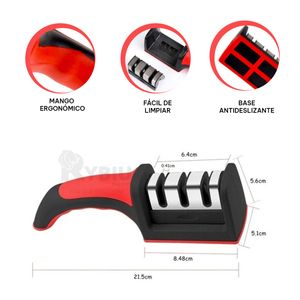 Afilador de Cuchillo con Sistema de 3 Etapas