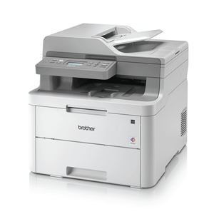Impresora Laser Color Brother DCP-L3551CDW Multifuncional Wifi Red