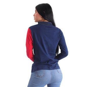 Polo Piero Biani Manga Larga Cuello Camisero Mujer