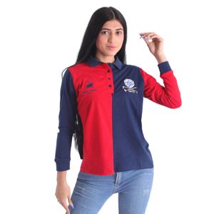 Polo Piero Biani Manga Larga Cuello Camisero Mujer