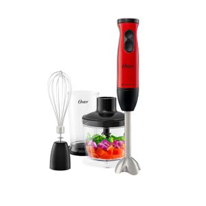 Batidora de inmersión Oster FPSTHB460A053 cuchilla Quad 400W - Rojo