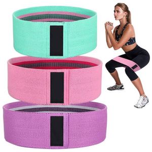 Set de 3 Bandas Resistencia Elástica de Tela Ligas Ejercicios