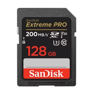 Memoria SD Sandisk Extreme Pro 128GB 4K UHS-I C10 U3 200 Mbs