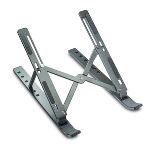 Soporte S&T SH-LTSPS de Aluminio para Laptop Portátil plegable ajustable Dark Gray