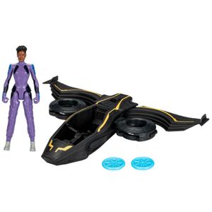 Figura Avengers Pantera Negra Shuri Con Nave Sunbird De Vibranio F3349