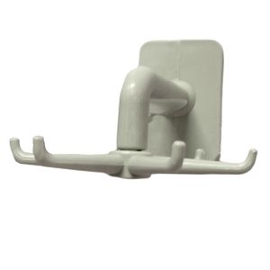 Colgador de Utensilios de Cocina Soporte de Pared Giratorio 6 Ganchos Beige