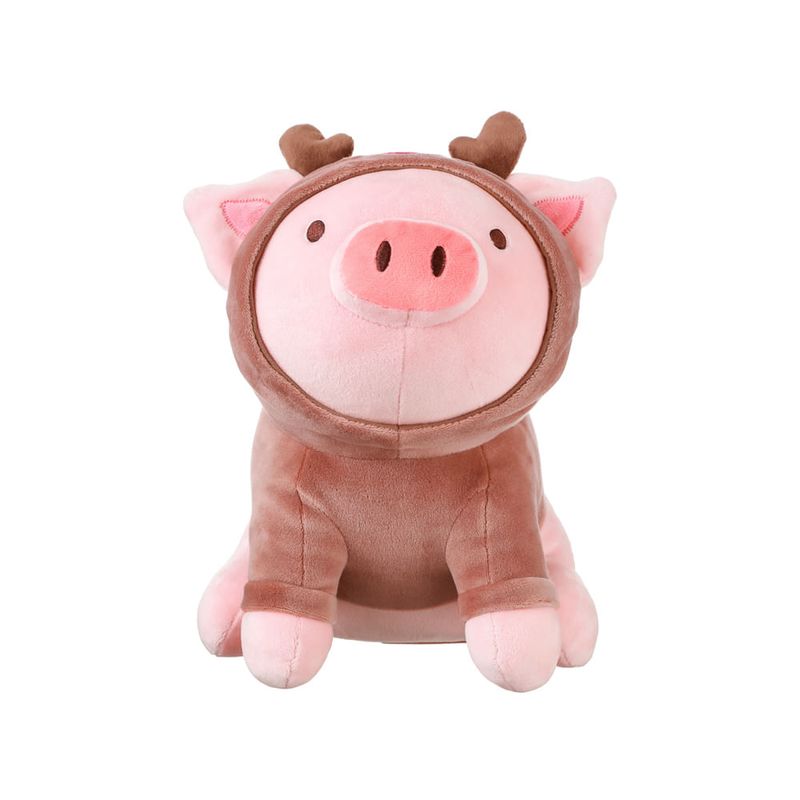 Peluche de cerdito con capucha hot sale