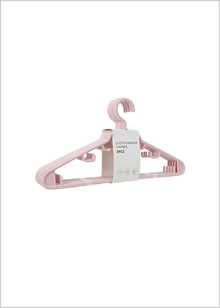 Paquete De Ganchos Multifuncional Para Ropa Rosa 5 Pzs Miniso Real Plaza 0001