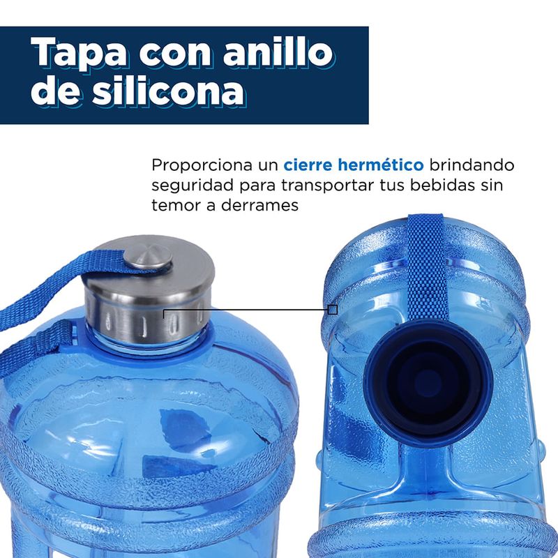 Tomatodo para Agua de Plastico mas Cañita Azul