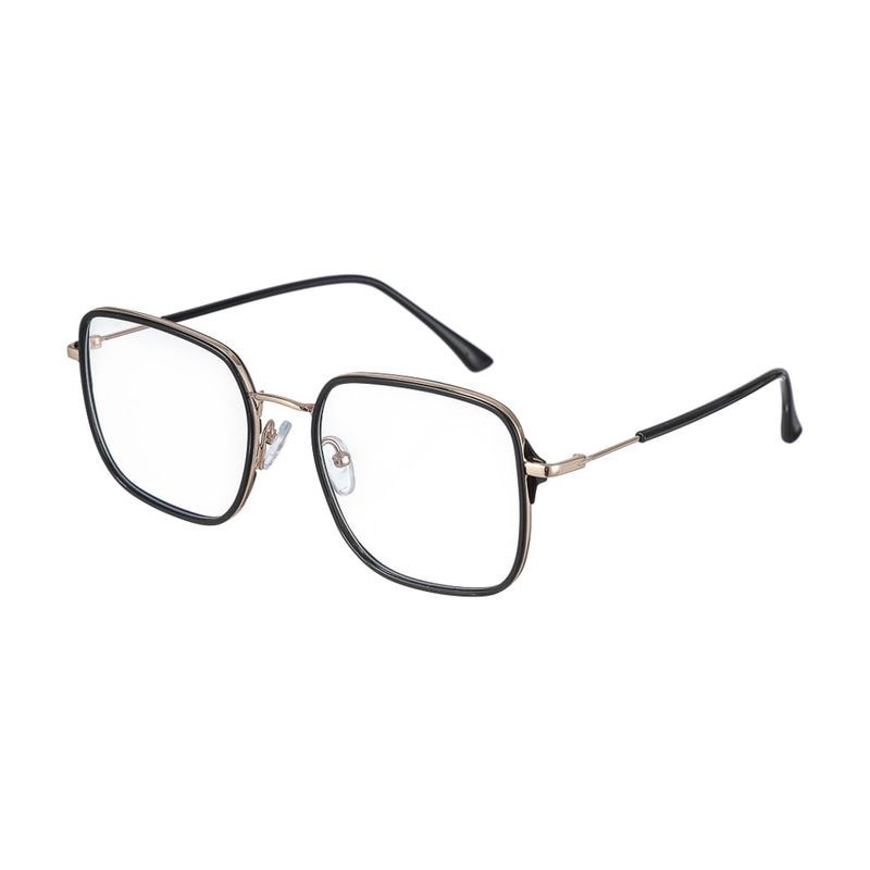 Lentes polarizados para hombre cuadrados de metal anti luz azul - Miniso