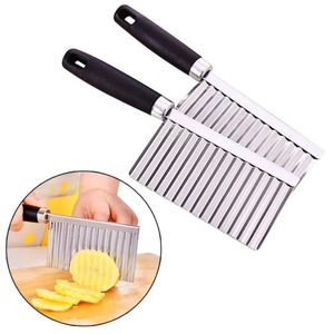 Cuchillo Cortador para Papas Fritas Onduladas