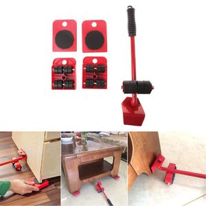 Kit de Ruedas para Mover Muebles Pesados Fácil Rojo